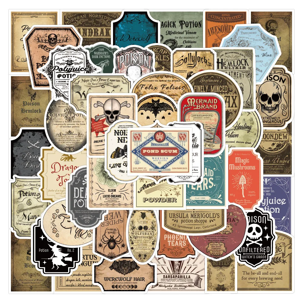 

10/30/50 шт., стикеры в стиле ретро