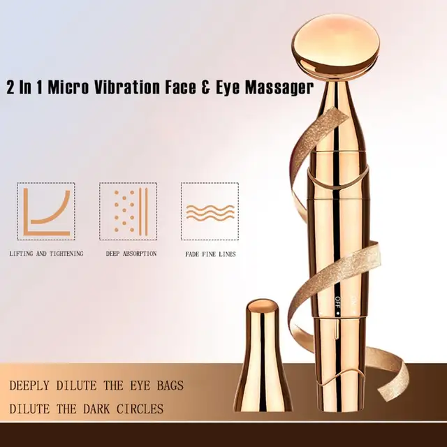 3D Vibrating Face Machine 2 in 1 Face Eye Introducer Wrinkle Reducer Body Massager Beauty Device Skin Care tool 1