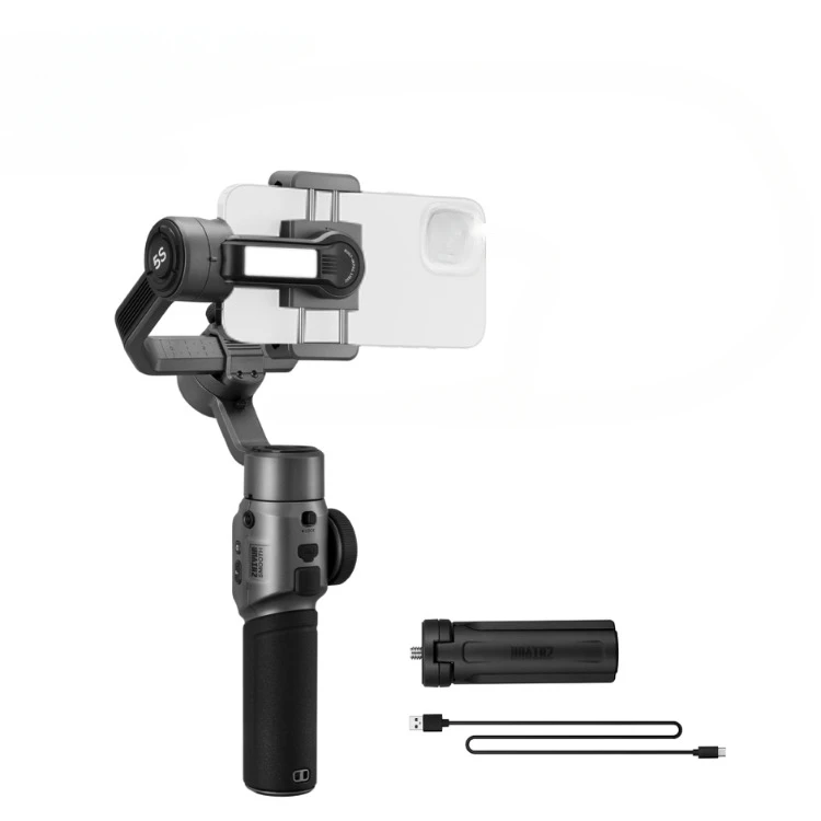 

Stock now Zhiyun Smooth 5s 3-Axis Handheld Gimbal for iPhone Samsung OPPO realme Huawie vivo OnePlus for YouTube Vlog