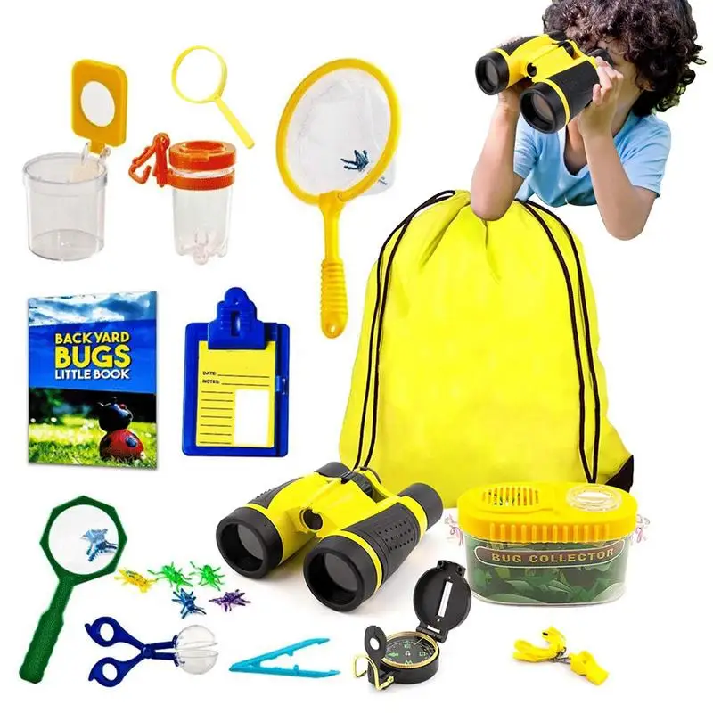 

Kids Explorer Kit Adventure Toys Outdoor Explorer Set Critter Catcher Viewer Box Set For Kids Adventure Educational Toys 20Pcs