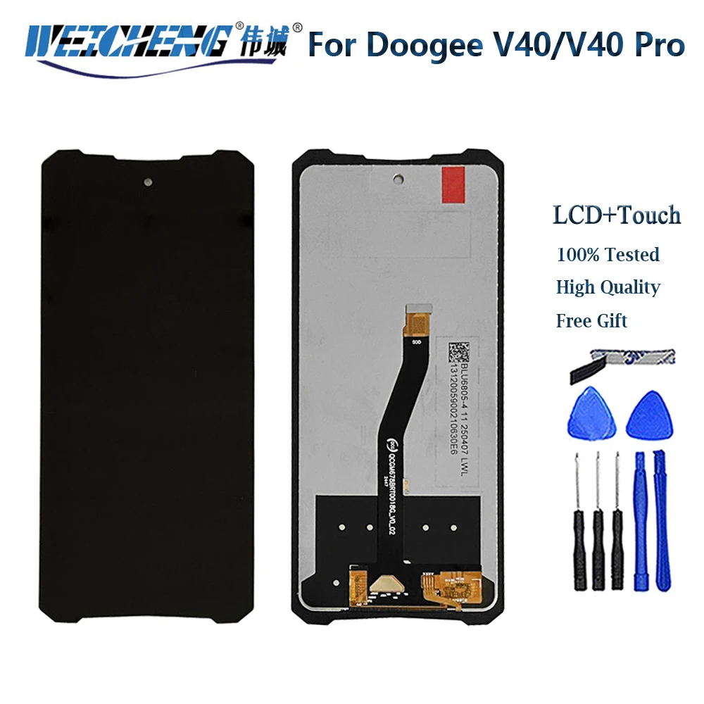 Оригинальный ЖК-дисплей для Doogee V10 V11 V30 Pro V30T V40, дигитайзер сенсорного экрана в сборе для Doogee V Max Plus V31 GT LCD (art.: 3920d162b14bc) - 3920d162b14bc