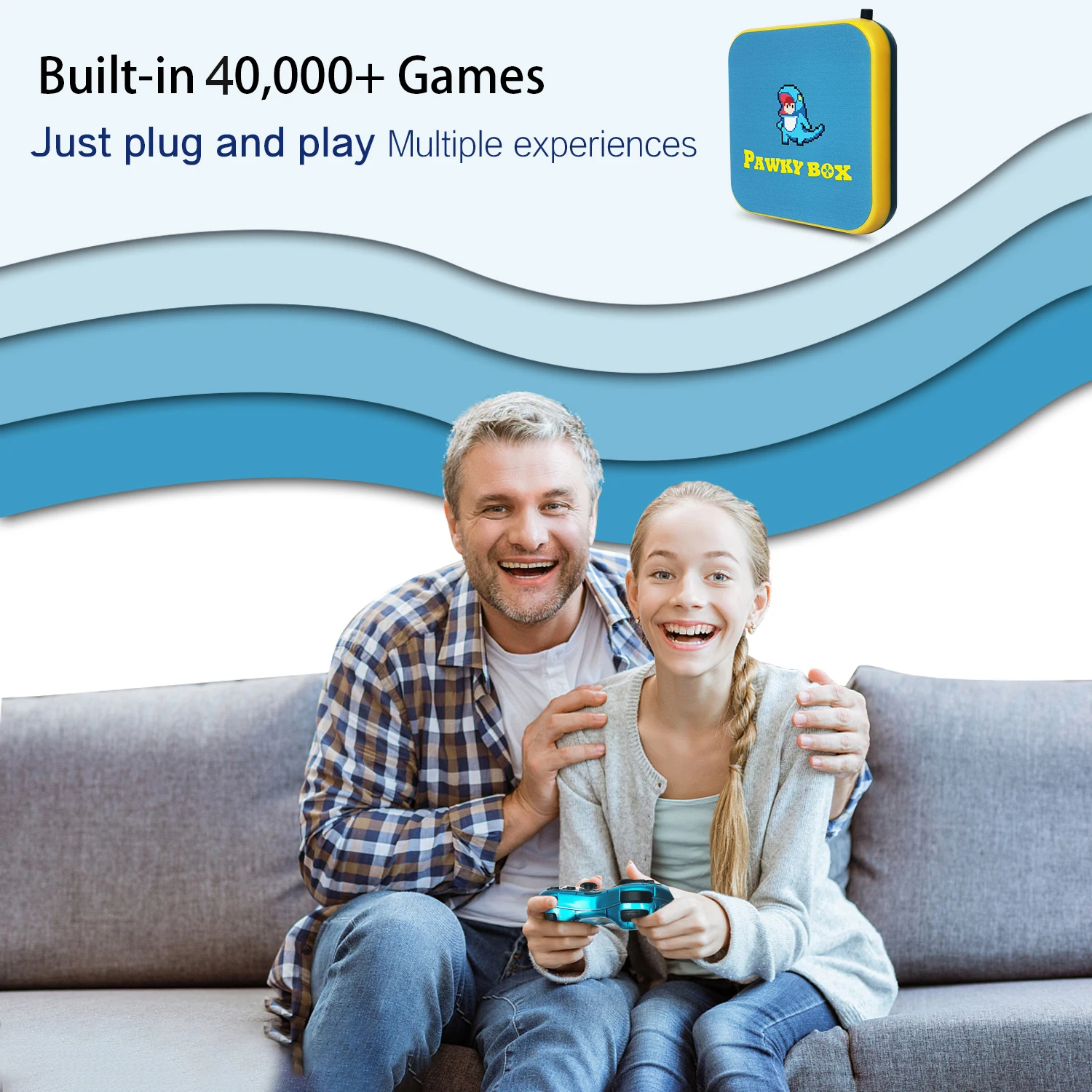 Консоль Pawky Box для видеоигр PS1 N64 PSP GB 50000 Классический игровой плеер в ретро стиле EE