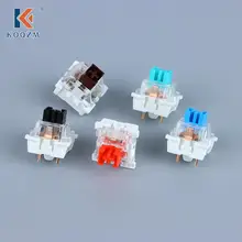 오테뮤 기계식 키보드 교체용 SMD LED 스위치, 체리 MX, 게이트론 DIY용, 블랙, 레드, 브라운, 블루, 3 핀 스위치, 10 개