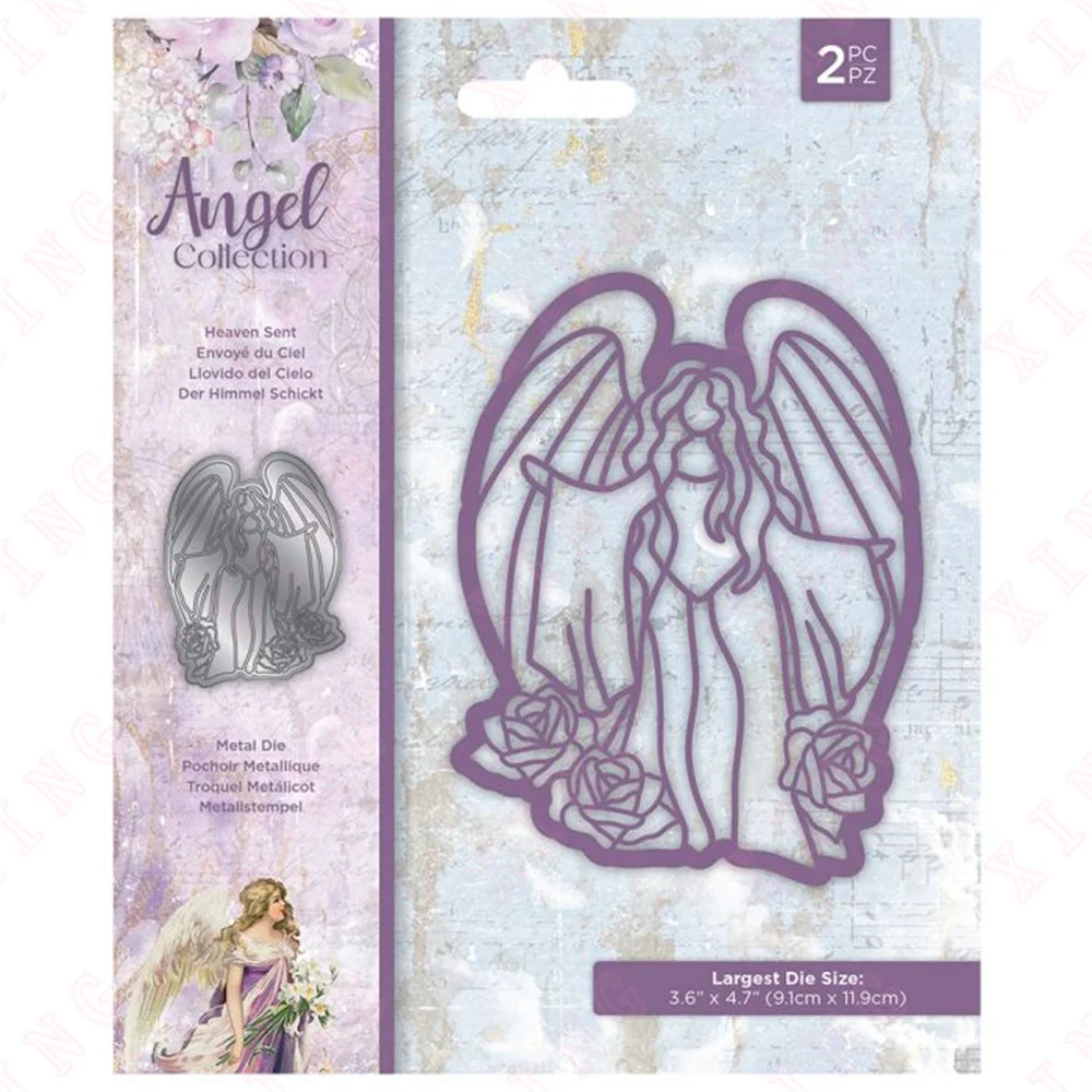 

New Scrapbook Decoration Embossing Template 2022 Arrival Metal Cutting Dies Diy Make Card Album Handmade Craft Heaven Sent Molds