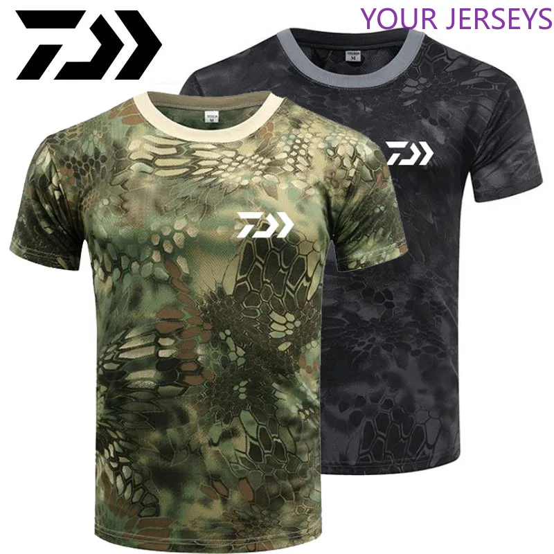 

DAIWA Fishing Jersey T Shirt Summer Man Short Sleeve Camouflage Clothing Outdoor Breathable Quick Dry Clothes DAIWA Pesca