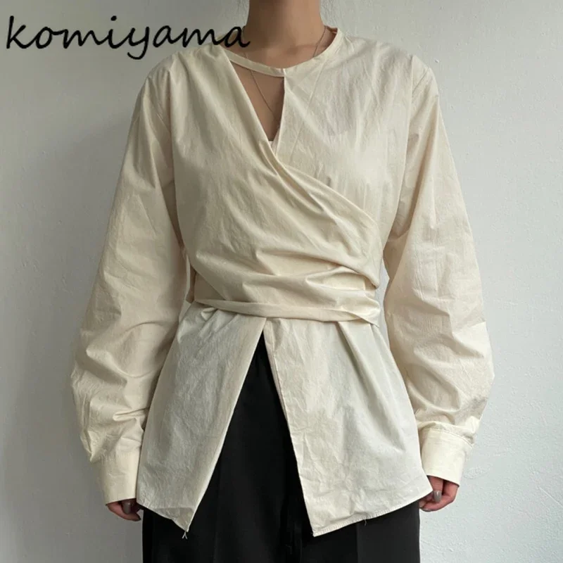 Женские рубашки Komiyama из полиэстера