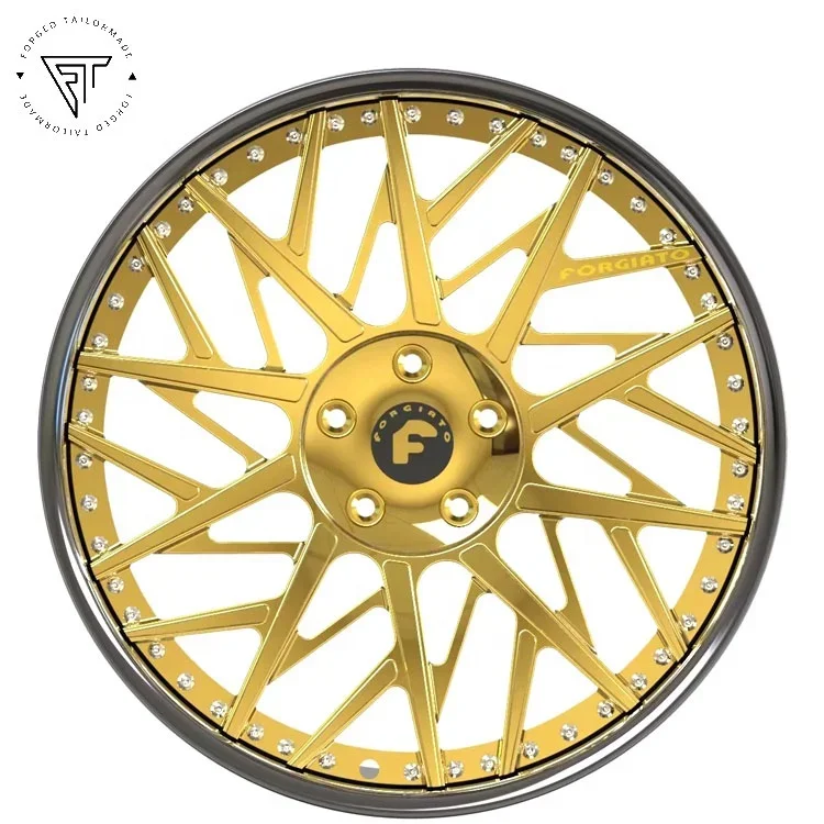 Алюминиевые 5X127 пользовательские диски Forgiato хромированные глубокие вогнутые 26
