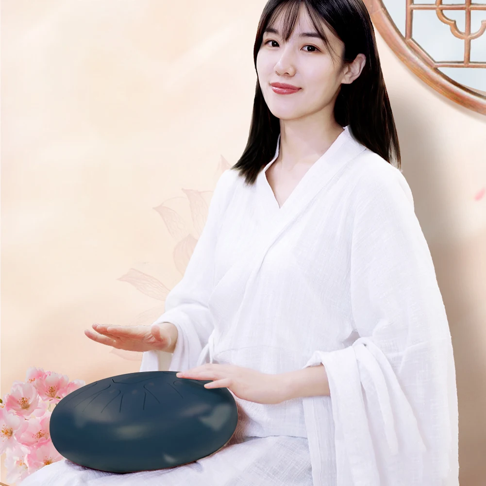 

5-дюймовый 6-тоновый стальной барабан с язычком, барабан для начинающих, перкуссионные инструменты с ключом C, ручной инструмент с маллетами