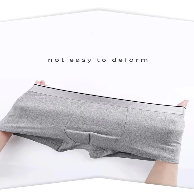 Hot Sale 8Pcs/Lot Men's Panties Underwear U Pouch Close-fitting Comfortable Pure Cotton Underpants Solid 100% Cotton Underpants
