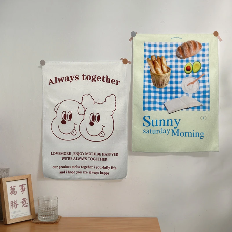 

Small Tapestry 2023 Background Cloth Ins Desk Calendar Wall Hanging Student Girl Room Cute Cartoon Hanger Tapestries Decor 태피스트리