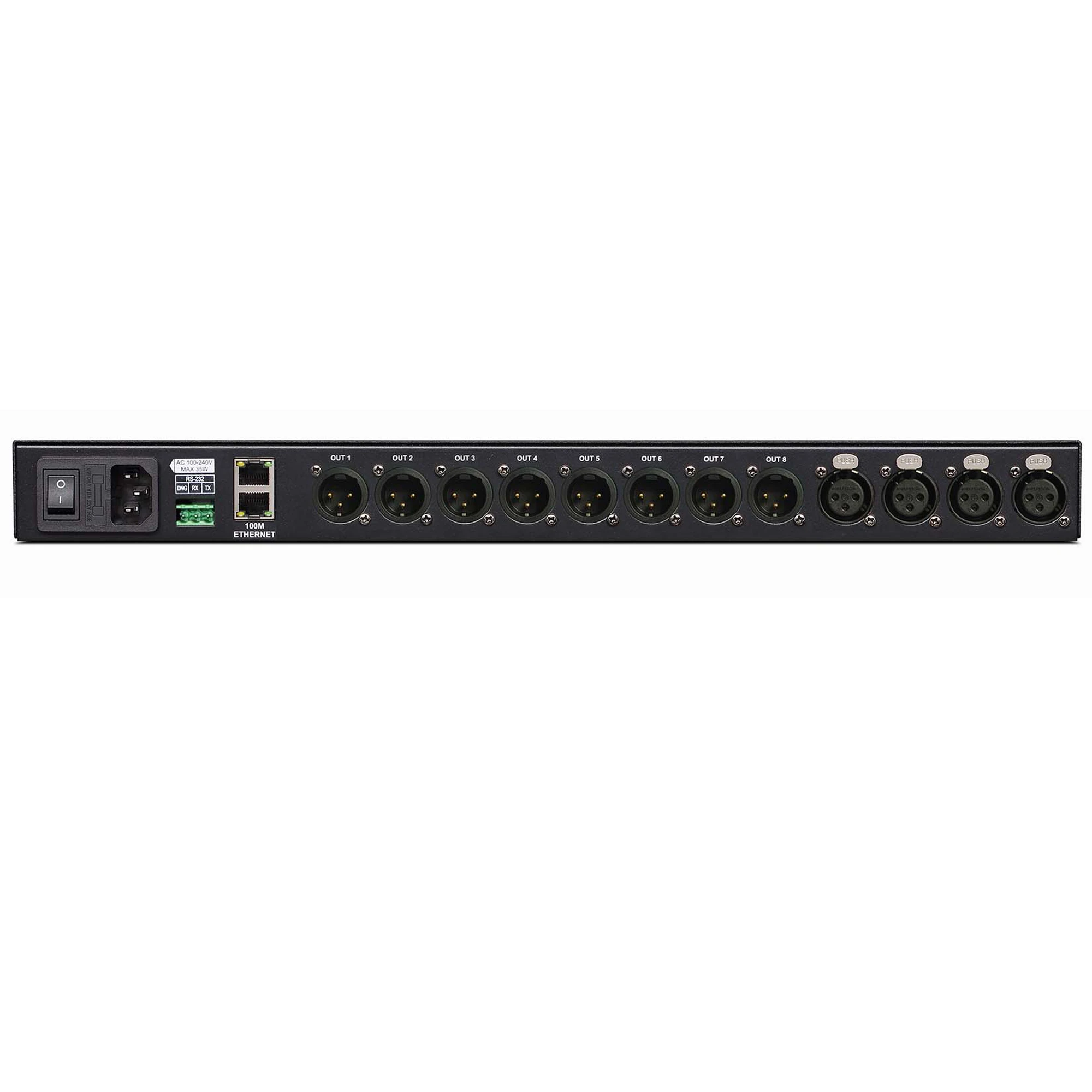 Paulkitson DAP4008 4In 8Out профессиональный процессор цифровой 32Bit DSP 13-полосный эквалайзер