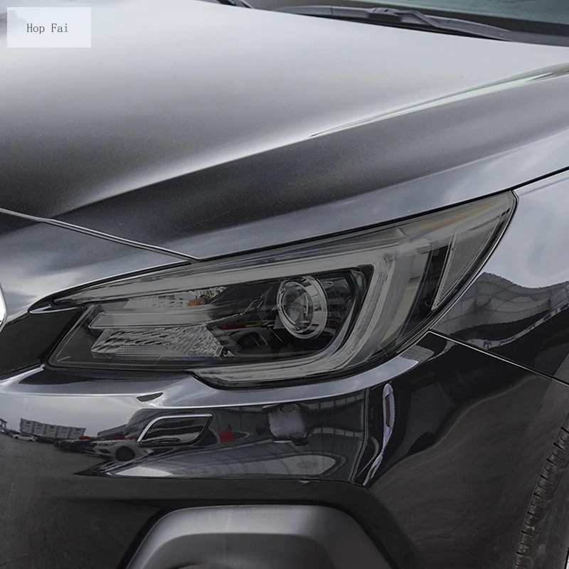 

2 Pcs Car Headlight Protective Film Front Smoked Black TPU Sticker For Subaru Forster WRX BRZ Outback Legacy Impreza Accessories