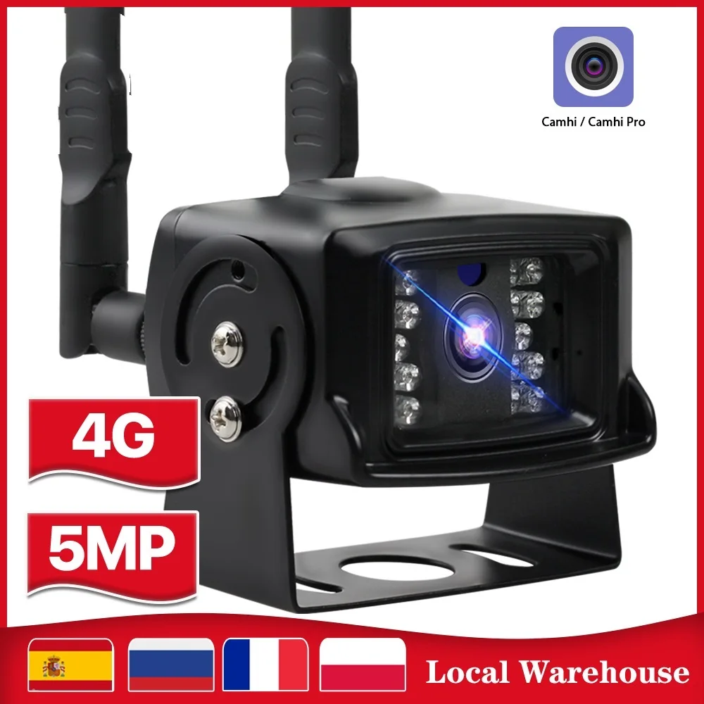 

, Камера 4G IP 1080P 5 Мп HD 3G с Sim-картой, металлическая Внешняя беспроводная камера Wi-Fi, мини-камера видеонаблюдения P2P для автомобильного приложения CamHi
