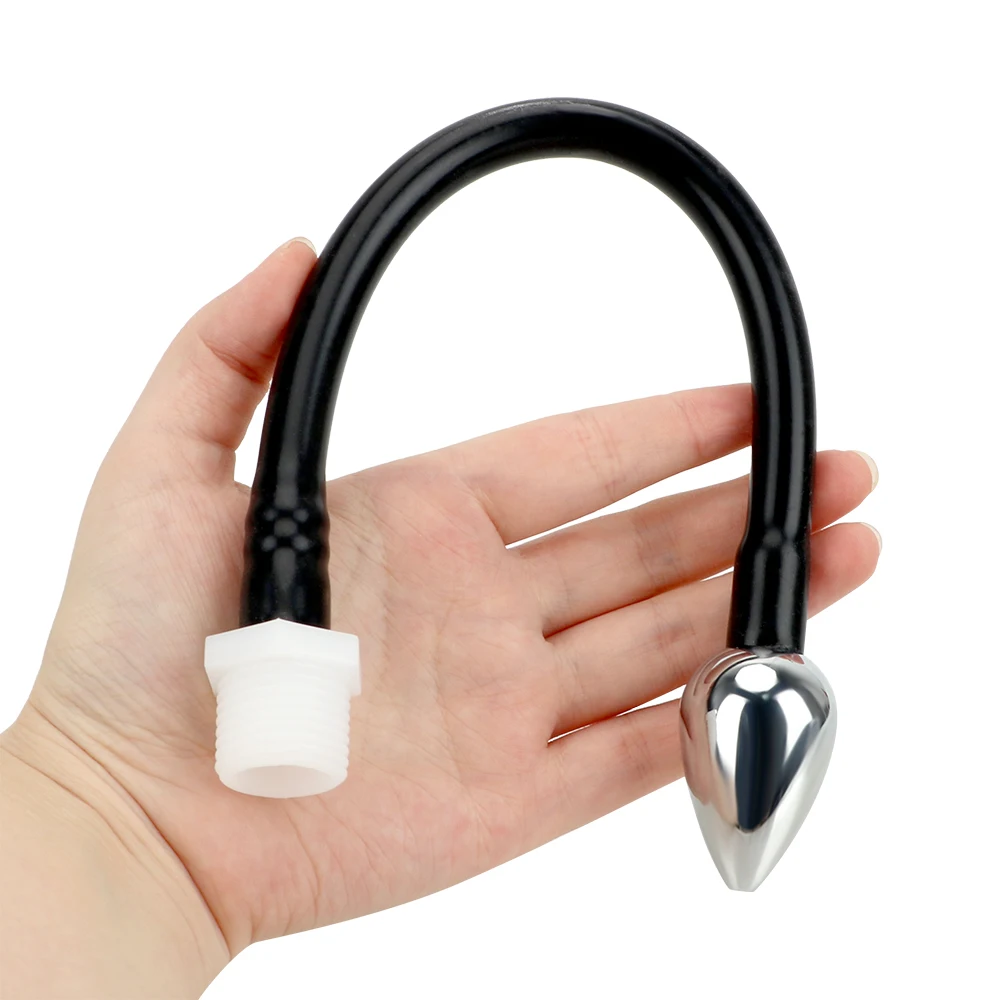 IKOKY Анальный очиститель шприц Анальная пробка Клизма Душ Насадка для задницы