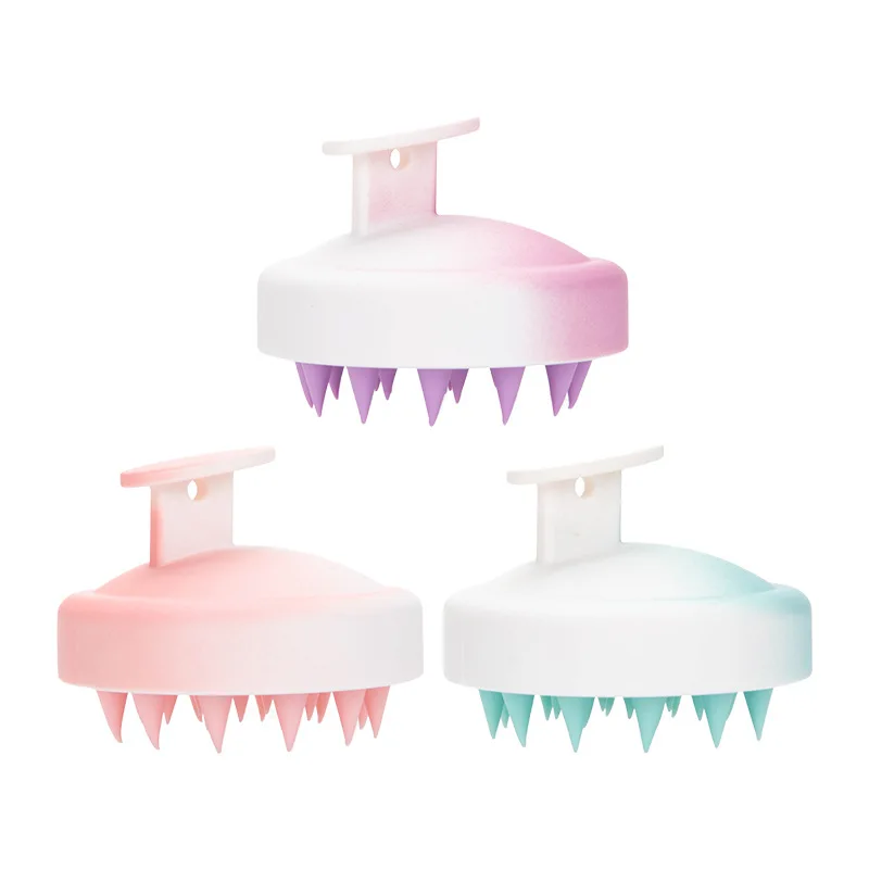 

Head Massage Instrument Silicone Hair Scalp Massage Brush Comb Shampoo Hair Washing Comb Magic Handle Brush Spa Massage Brush