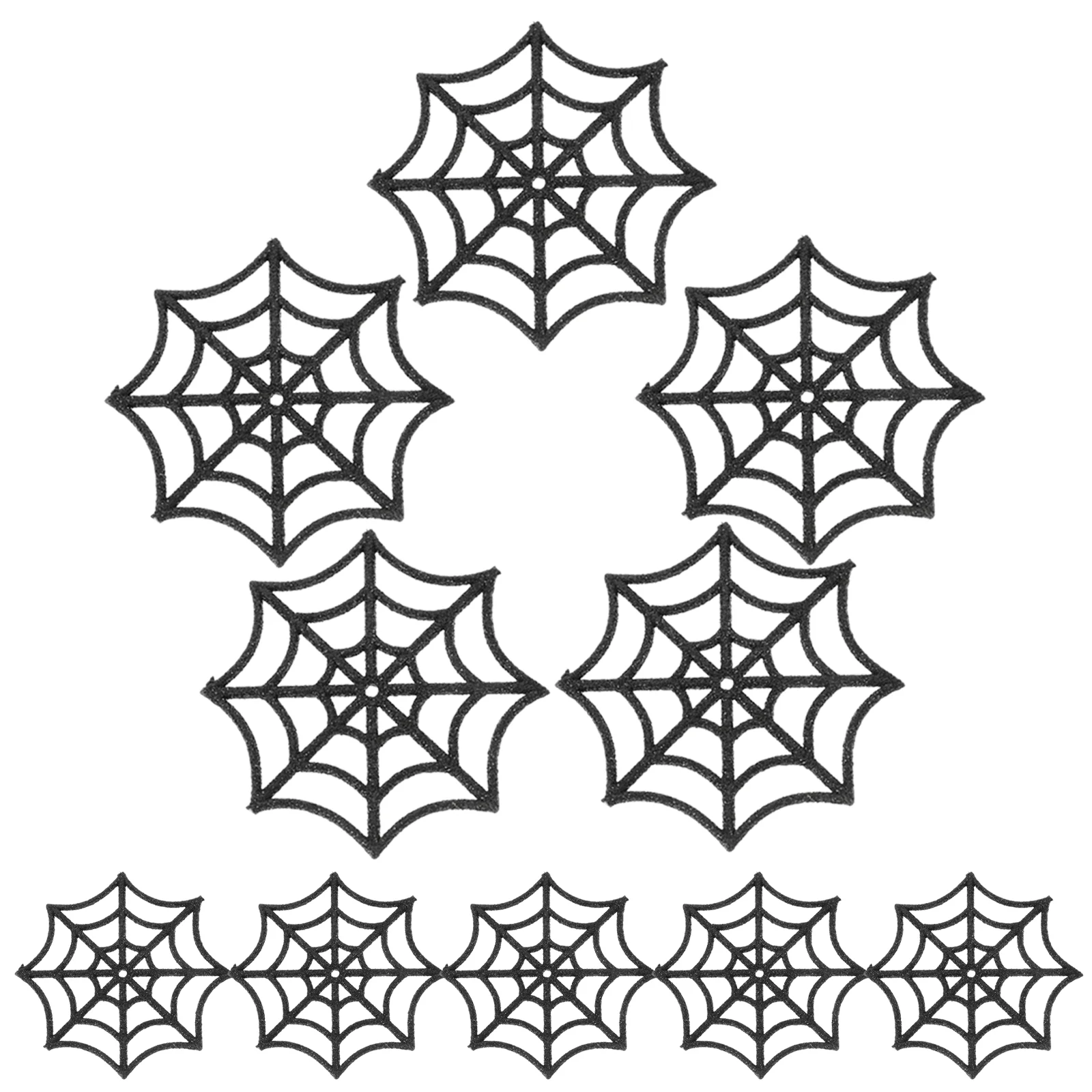 

10 Pcs Outdoor Halloween Decorations Party Layout Props Spider Web Indoor Plastic Cobweb Ornaments