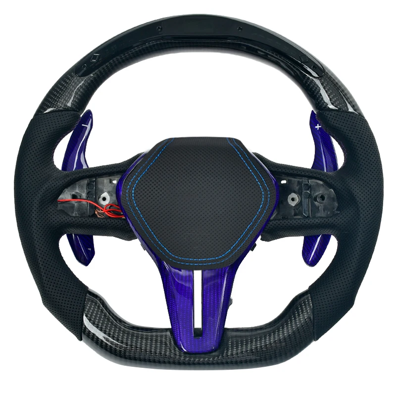 

Индивидуальные аксессуары для салона автомобиля, рулевое колесо из углеродного волокна для моделей Infiniti Q50 Q60 Q70