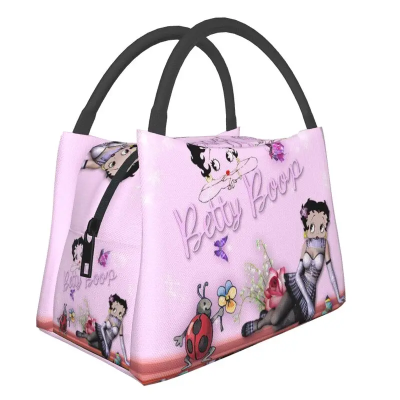 

Boop Bettys Thermal Insulated Lunch Bags Women Animated Cartoon Character Resuable Lunch Container Multifunction Meal Food Box