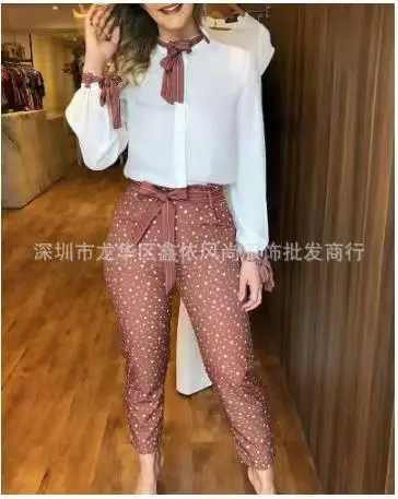 

2023 New shirt+pants casual two-piece set