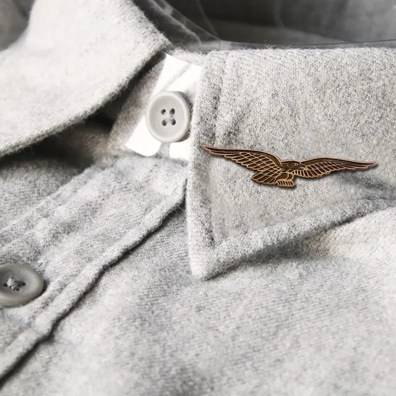 Moto Guzzi винтажная медная булавка с орлом