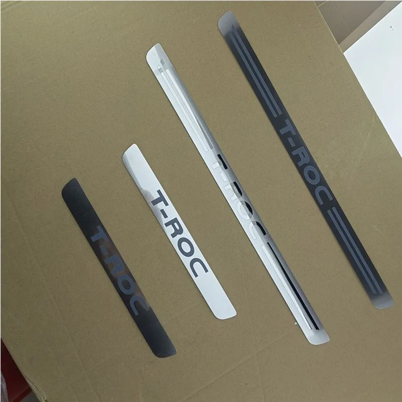 

Автомобильный аксессуар для Volkswagen T-ROC 2017-2020, дверная флейта, защитная наклейка из нержавеющей стали для стайлинга автомобиля