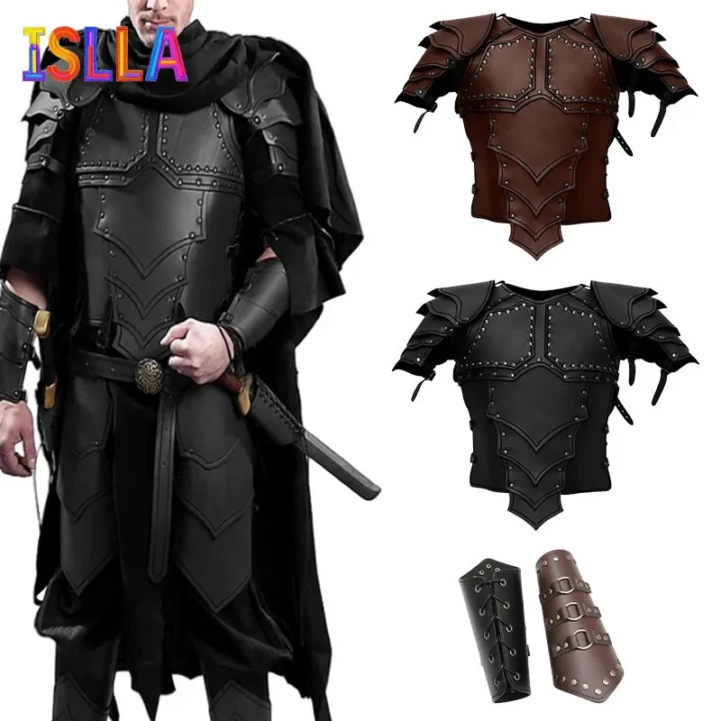 Средневековый древнегреческий римский гладиатор из искусственной кожи Cuirass воин