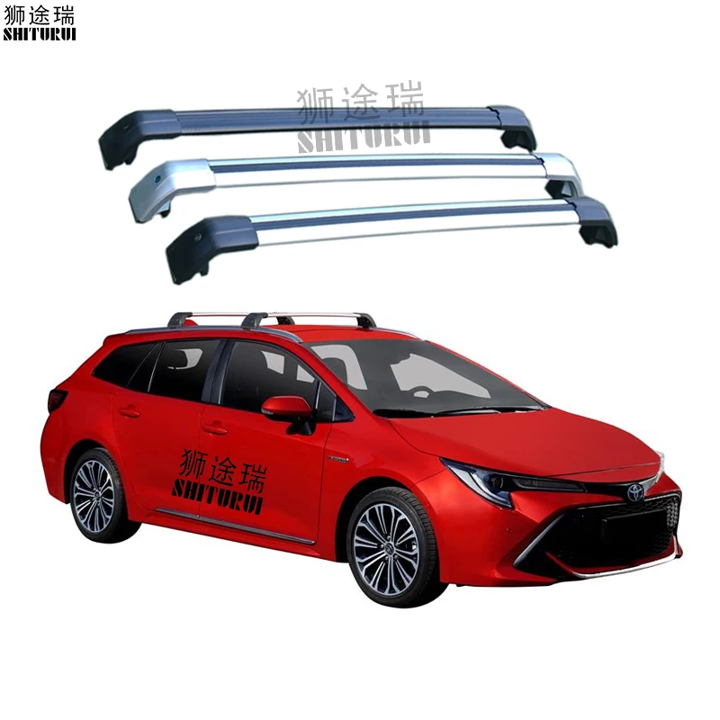 2Pcs Roof bars For Toyota Corolla, 5dr Estate 2019+ SUV 4DOOR Aluminum Alloy Side Bars Cross Rails Roof Rack Luggage CUV SUV