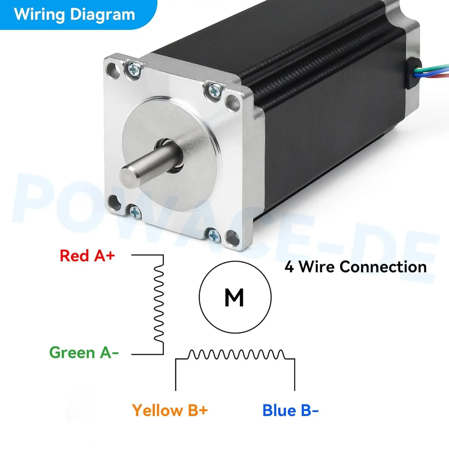Nema 23 Шаговый двигатель 4-выводной 425 унций 112 мм 280 Н. СМ 3 А вал 8 23HS2430B черный 57