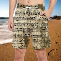 summer beach pants mens quick drying surf pants retro note casual pants couple shorts beach shorts swimming shorts mens shorts