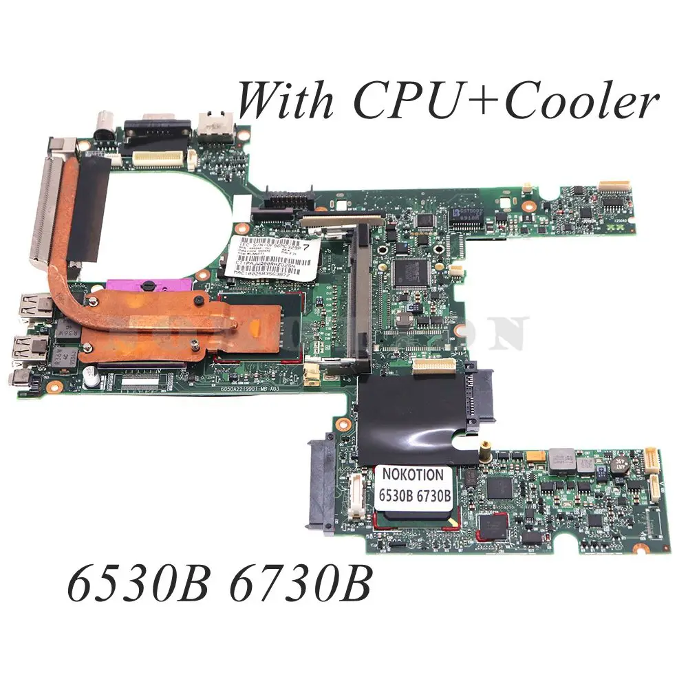 

486248-001 6050A2219901-MB-A03 for HP 6530B 6730B Laptop Motherboard DDR2 Socket PGA478 WIth CPU+Cooler