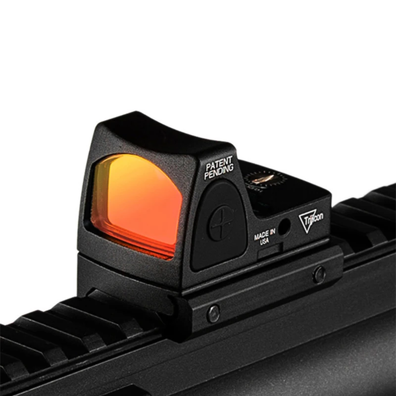 

Mini RMR Red Dot Sight Collimator Holographic Rifle Reflex Sight Glock Pistol Hanggun Scope Fit 20mm Weaver Rail Airsoft Hunting