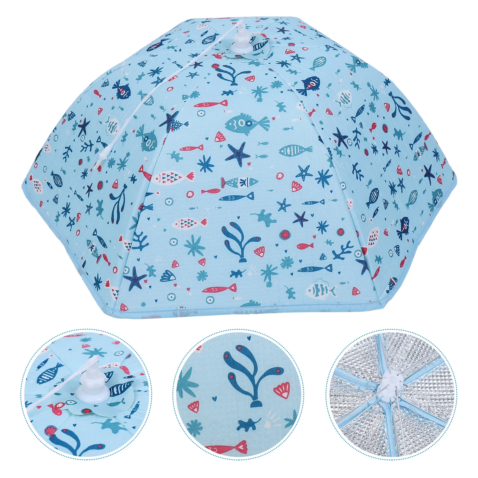 

Cover Tent Collapsible Insulation Umbrella Thermal Dome Plate Reusable Net Aluminum Foil Waterproof Picnics Bbqs Foldable Dish