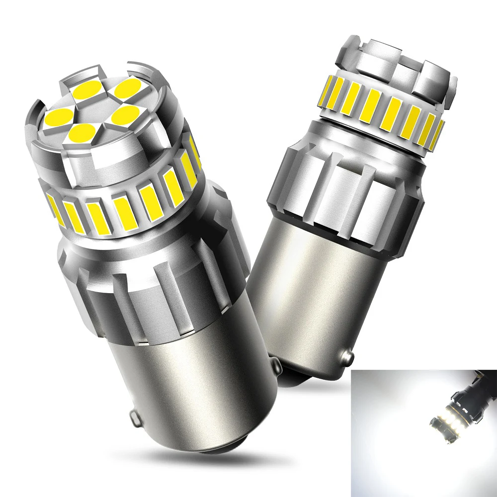 

AUXITO 2 шт. 1156 светодиодный красный BA15S светодиод Янтарный 12 В P21W 4014 SMD указатель поворота автомобиля стоп-тормоз хвост задние дневные ходовые огни