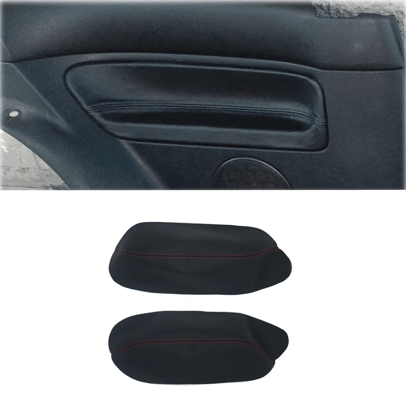 Купи 2pcs Back Covers For VW Golf 4 MK4 Jetta 99-2005 ONLY 3 DOORS Car Microfiber Leather Door Armrest Panel Cover Protective Trim за 720 рублей в магазине AliExpress