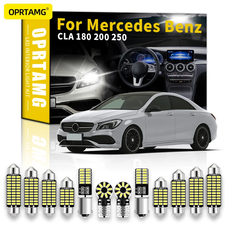 OPRTAMG Canbus Vehicle Bulb Light Auto For Benz CLA 180 200 250 2007 2008 2009 2010 2011 2012 2013 2014 2015 2016 Interior LED