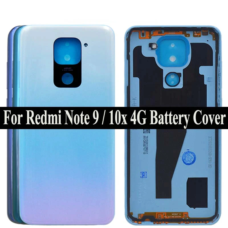 

Cover For Xiaomi Redmi Note 9 Back Battery Cover Door Note 9 Note9 Rear Housing Case for Redmi Note 9 Battery Cover
