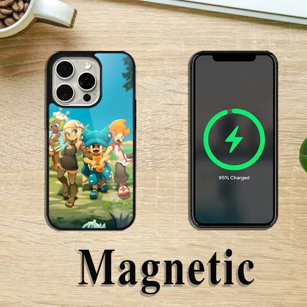 G-Game W-Wakfu A-Adventure чехол для телефона iPhone 11 12 13 14 15 Pro Max Plus Magsafe Магнитная Беспроводная