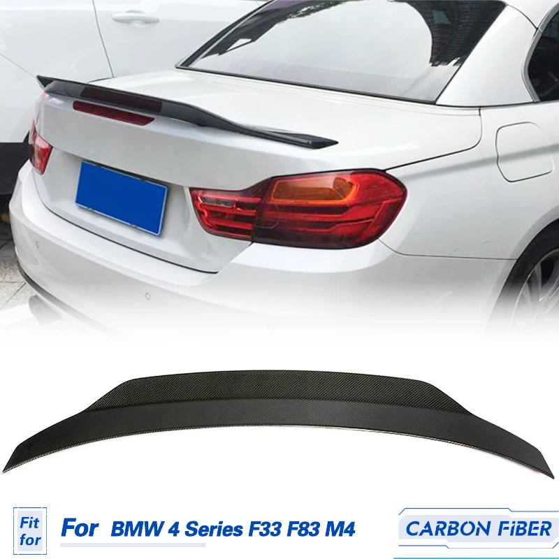 

Автомобильный задний спойлер для багажника, крылья из углеродного волокна для BMW 4 серии F33 F83 M4 428i 430i 435i 440i 2014-2019, Задняя Крышка багажника, крыло