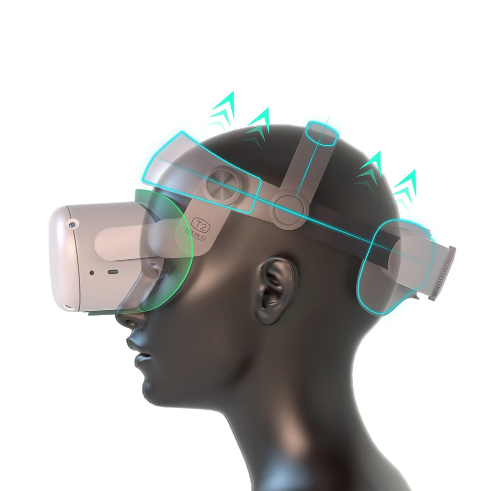 Head Strap For Oculus Quest 2 VR Glasses FIITVR T2 Adjustable Improve Comfort Halo Elite Strap For Quest2 Headset Accessories