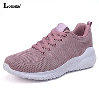 loekeah running shoes mesh breathable womens casual sneakers ladies summer lightweight lace up fashion outdoor sports shoes