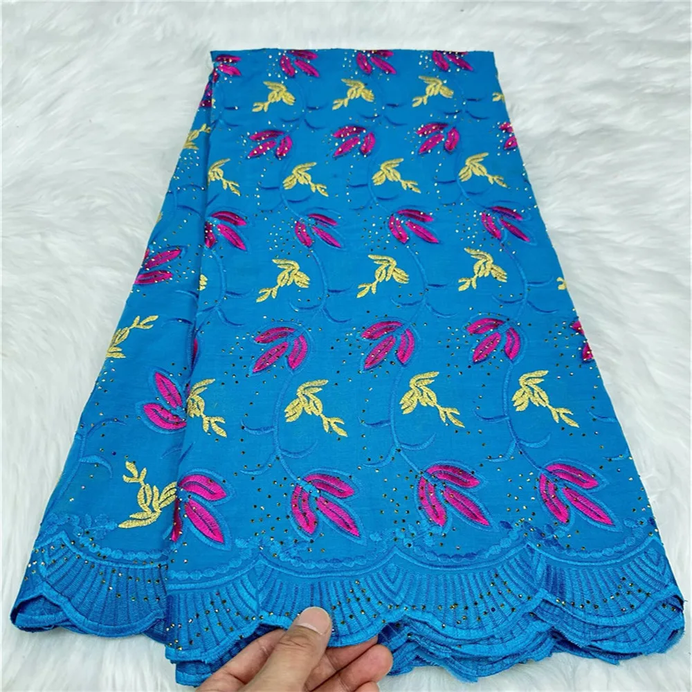 Швейцарская хлопчатобумажная вуаль мягкая и легкая вышивка африканская лафая