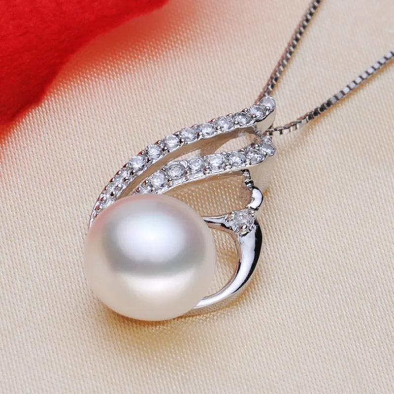 

Женский кулон с пресноводным жемчугом 10-11 мм и Ожерелье S925