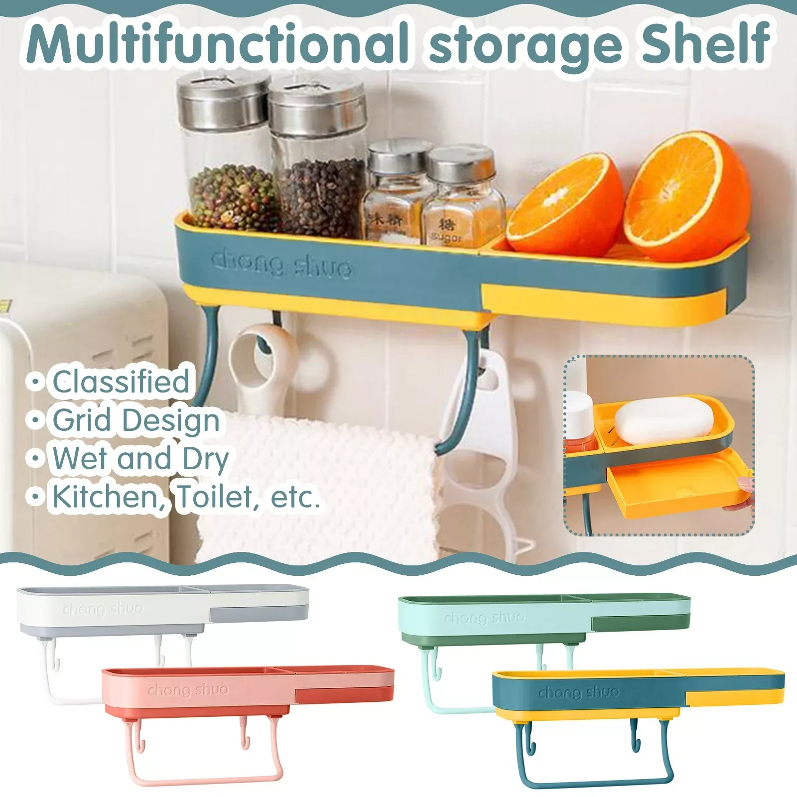 

Kitchen Sink Organizer Dish Drainer For Adjustable Shelf Storage Soap Towel Rack Home Supplies Bathroom Kitchen Accessories