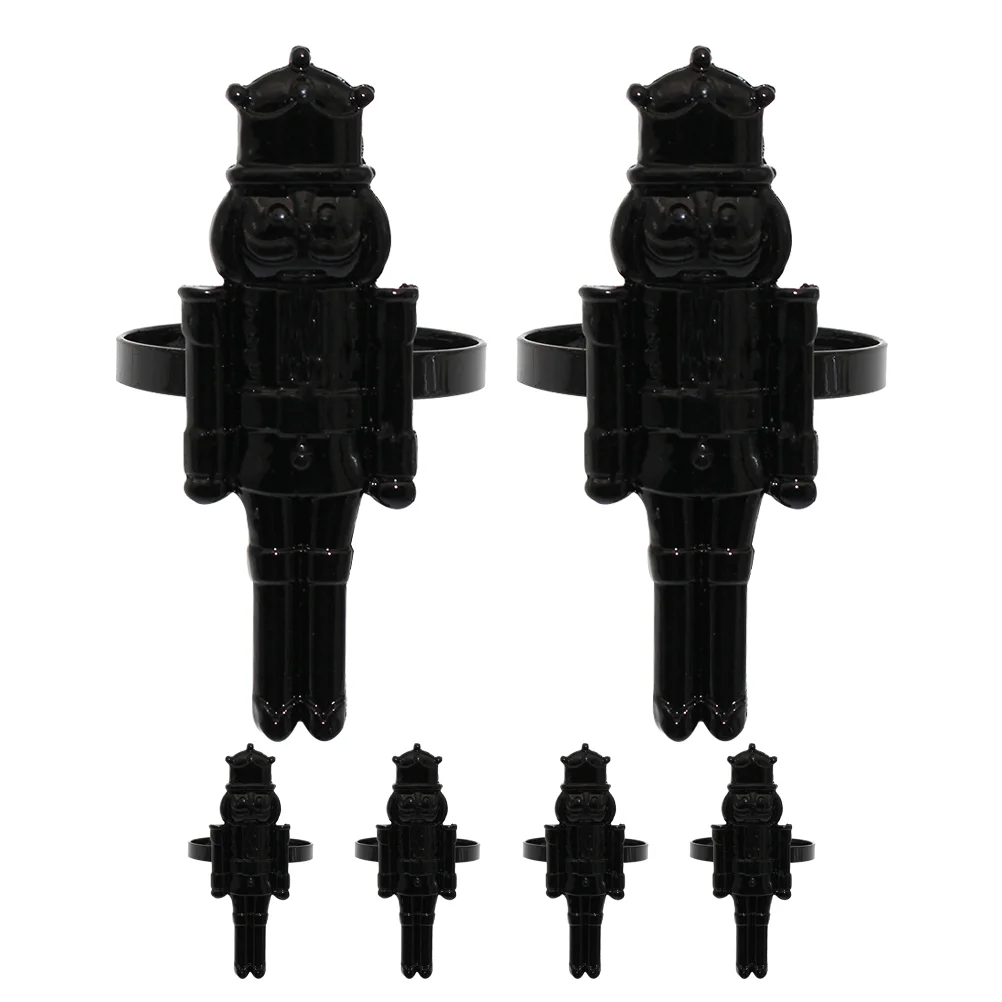 6 шт. грецкий орех солдат кнопка для салфеток кольцо Щелкунчик рождественский