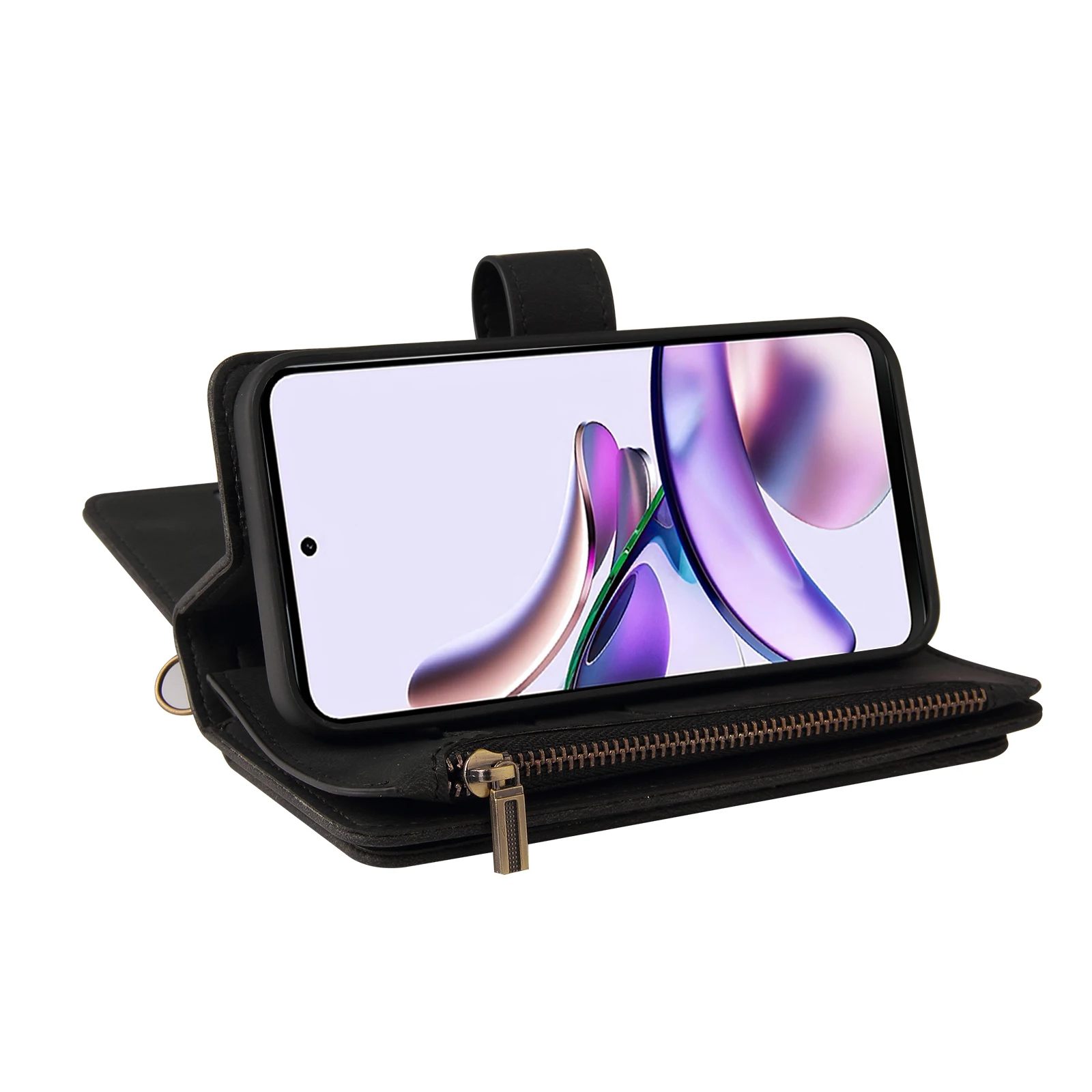 

Phone Case For Oppo Realme GT2 Pro Reno Z Find x5 Pro GT C21 A74 V13 V5 A94 5F Leather Wallet Flip Card Slot Phone Case Cover