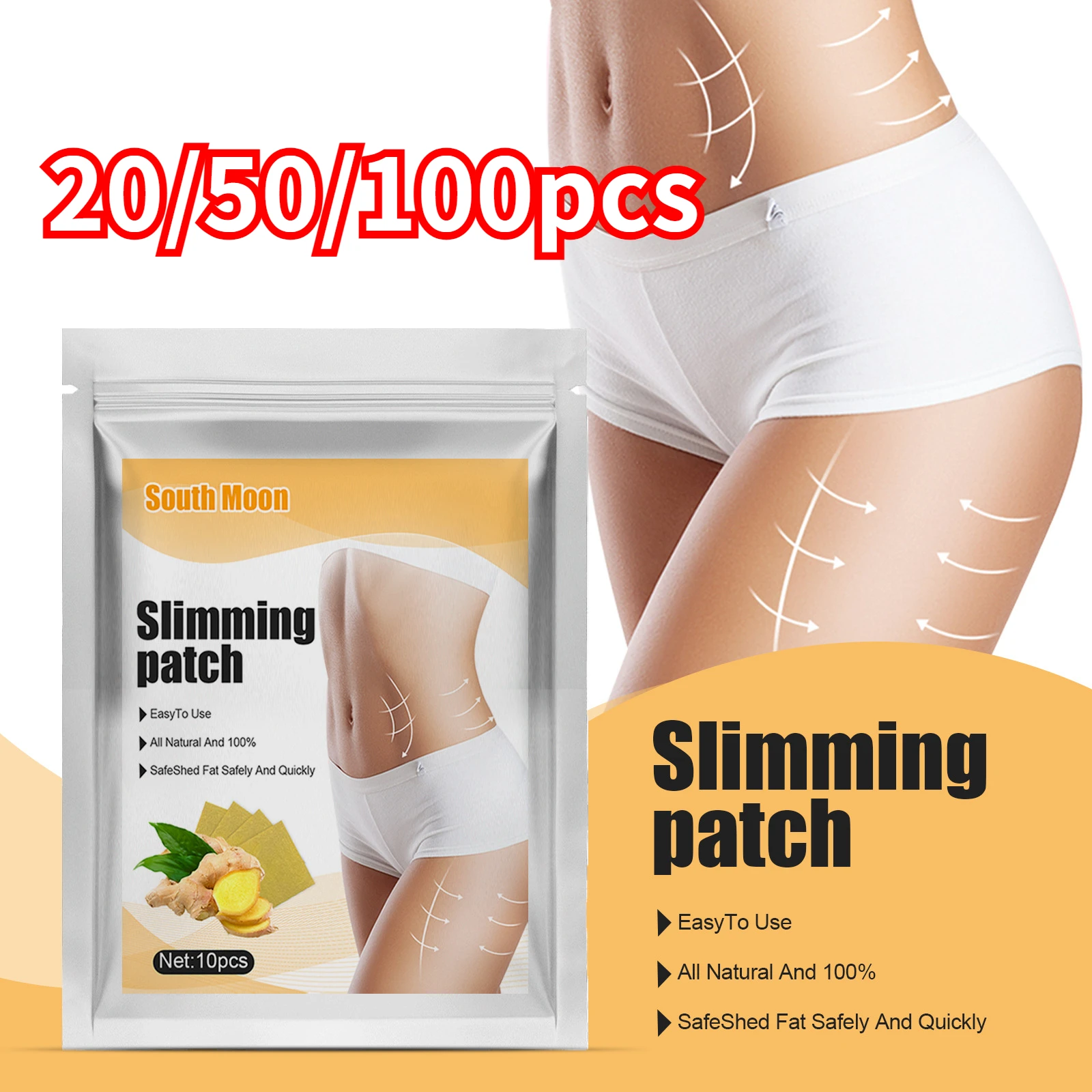 

20-100pcs Burning Fat Sticker Slimming Patch Losing Weight Paste Cellulite Body Belly Waist Fat Burner Navel Chinese Medicine