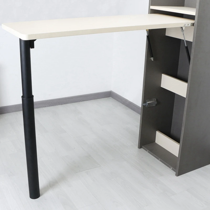 

1PCS Adjustable Telescopic Bar Leg Cold Rolled Steel Dining Desk Foot Bracket Black