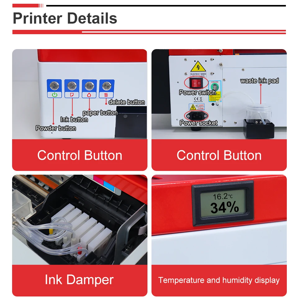 Принтер A3 DTF для Epson L1800 прямая передача на пленочный принтер футболок толстовок