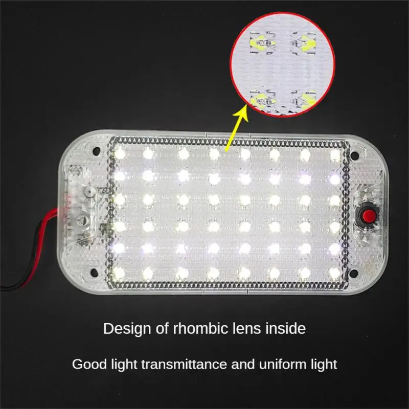 

LED Panel Light Car Interior Doom Reading Lamp High Brightness Cabin Lights For Van Truck RV Boat Camper Lights Strip 12V-24V