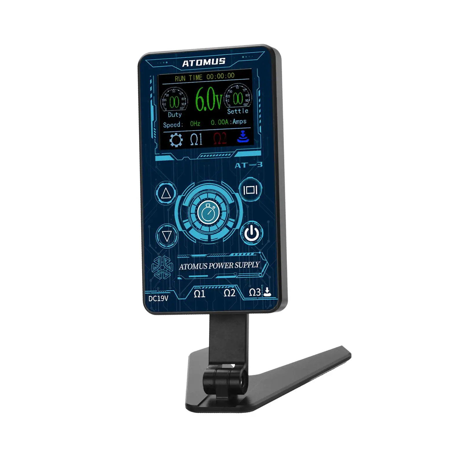 

Tattoo Power Supply Foldable Magnetic Base Intelligent Digital LCD Automatic Power Off Makeup 6 Memory Functions for All Machine